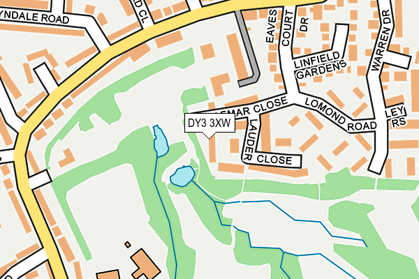 DY3 3XW map - OS OpenMap – Local (Ordnance Survey)