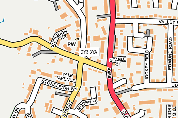 DY3 3YA map - OS OpenMap – Local (Ordnance Survey)
