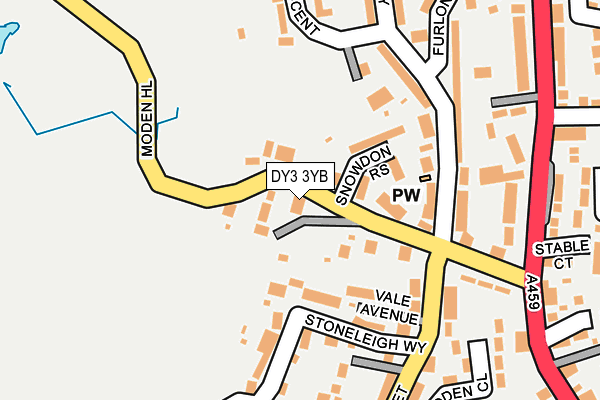 DY3 3YB map - OS OpenMap – Local (Ordnance Survey)