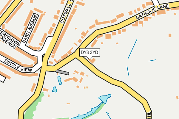 DY3 3YD map - OS OpenMap – Local (Ordnance Survey)