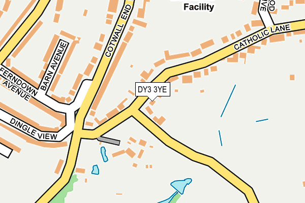 DY3 3YE map - OS OpenMap – Local (Ordnance Survey)