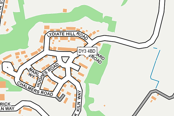 DY3 4BD map - OS OpenMap – Local (Ordnance Survey)