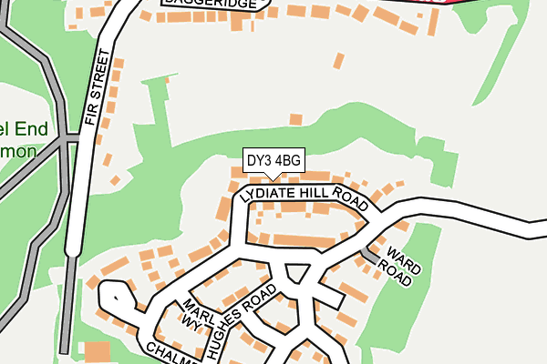 DY3 4BG map - OS OpenMap – Local (Ordnance Survey)