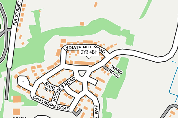 DY3 4BH map - OS OpenMap – Local (Ordnance Survey)