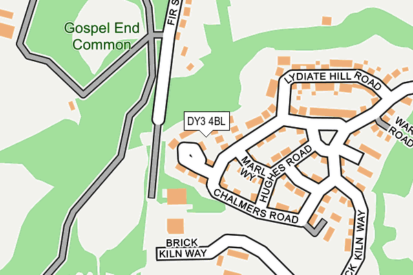 DY3 4BL map - OS OpenMap – Local (Ordnance Survey)