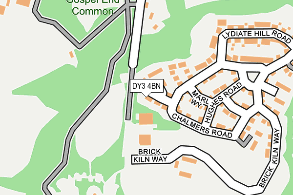 DY3 4BN map - OS OpenMap – Local (Ordnance Survey)
