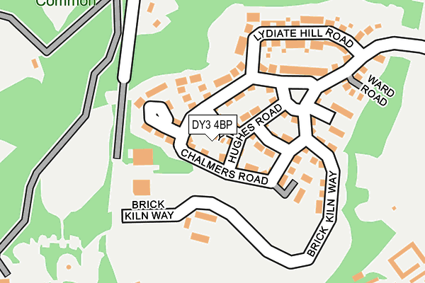 DY3 4BP map - OS OpenMap – Local (Ordnance Survey)