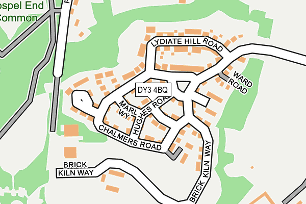 DY3 4BQ map - OS OpenMap – Local (Ordnance Survey)