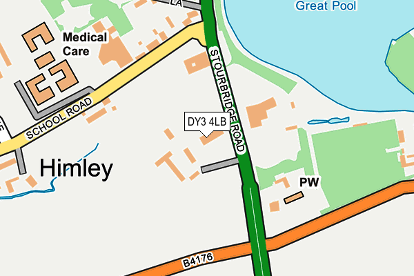 DY3 4LB map - OS OpenMap – Local (Ordnance Survey)