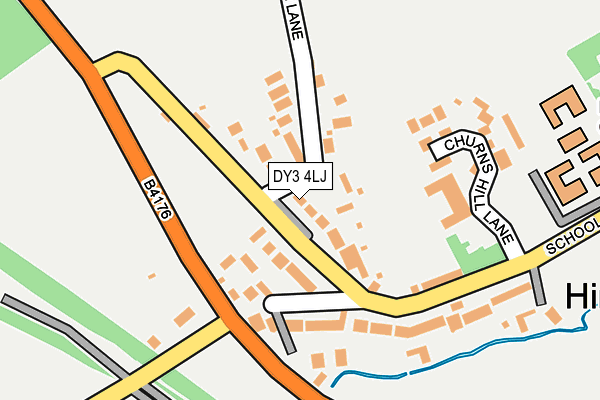 DY3 4LJ map - OS OpenMap – Local (Ordnance Survey)