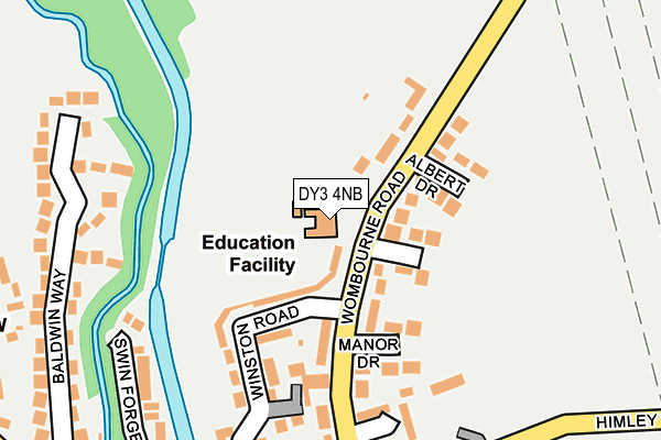 DY3 4NB map - OS OpenMap – Local (Ordnance Survey)