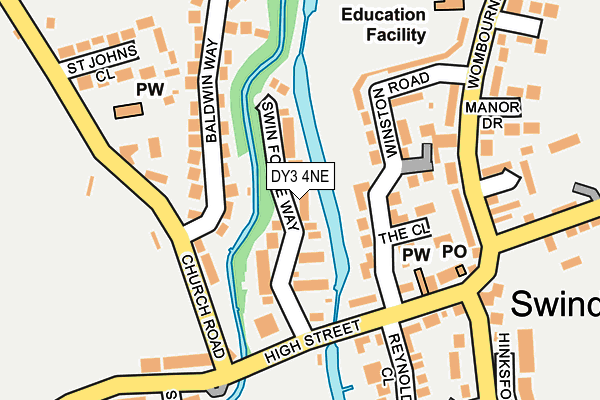 DY3 4NE map - OS OpenMap – Local (Ordnance Survey)