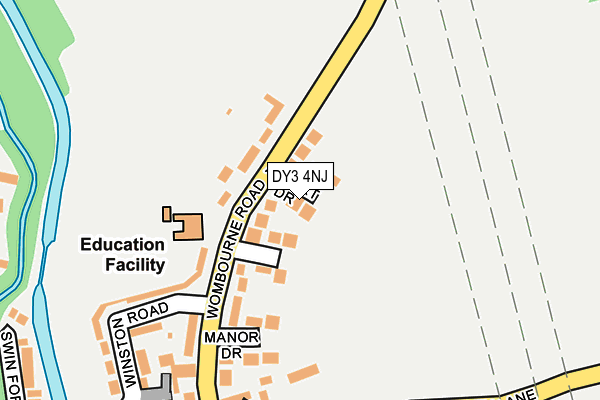 DY3 4NJ map - OS OpenMap – Local (Ordnance Survey)