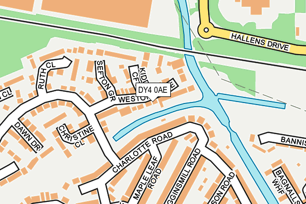 DY4 0AE map - OS OpenMap – Local (Ordnance Survey)