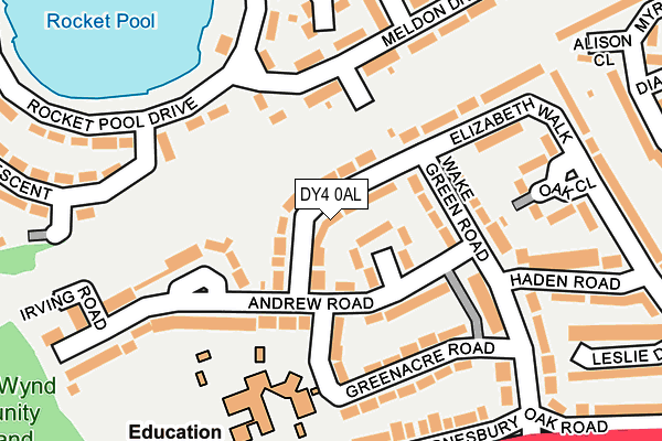 DY4 0AL map - OS OpenMap – Local (Ordnance Survey)