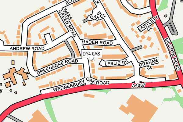 DY4 0AS map - OS OpenMap – Local (Ordnance Survey)