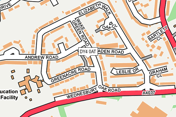DY4 0AT map - OS OpenMap – Local (Ordnance Survey)