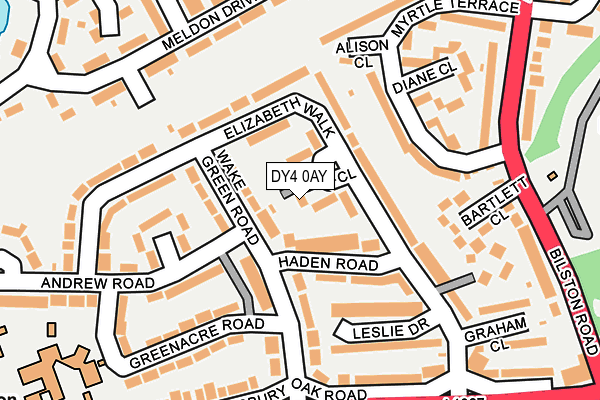 DY4 0AY map - OS OpenMap – Local (Ordnance Survey)
