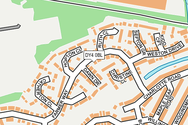 DY4 0BL map - OS OpenMap – Local (Ordnance Survey)