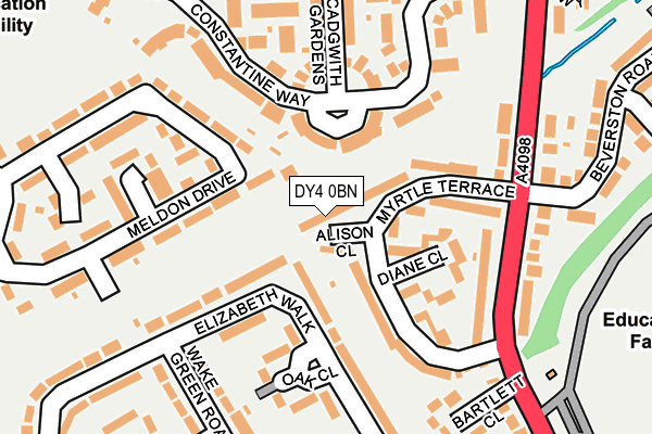 DY4 0BN map - OS OpenMap – Local (Ordnance Survey)