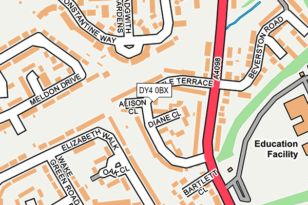 DY4 0BX map - OS OpenMap – Local (Ordnance Survey)