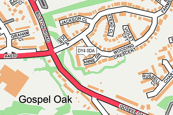 DY4 0DA map - OS OpenMap – Local (Ordnance Survey)