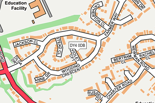 DY4 0DB map - OS OpenMap – Local (Ordnance Survey)