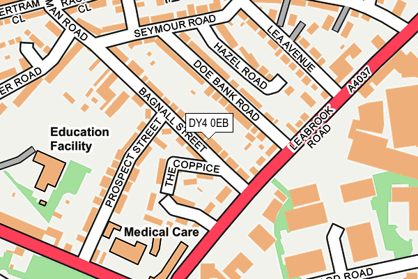 DY4 0EB map - OS OpenMap – Local (Ordnance Survey)