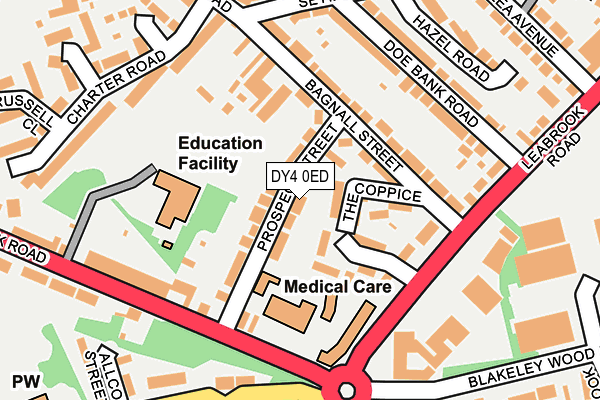 DY4 0ED map - OS OpenMap – Local (Ordnance Survey)