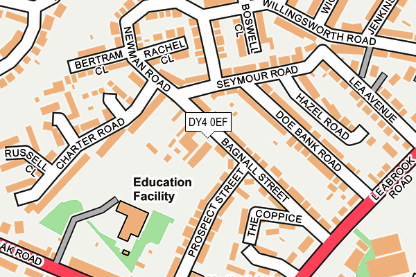 DY4 0EF map - OS OpenMap – Local (Ordnance Survey)