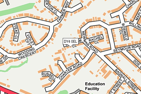DY4 0EL map - OS OpenMap – Local (Ordnance Survey)