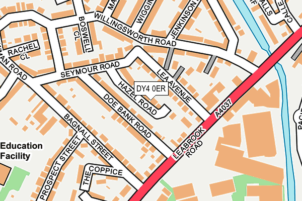 DY4 0ER map - OS OpenMap – Local (Ordnance Survey)