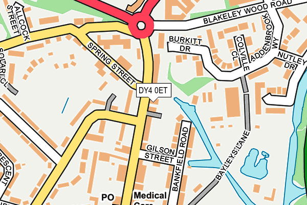 DY4 0ET map - OS OpenMap – Local (Ordnance Survey)