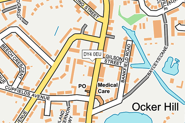 DY4 0EU map - OS OpenMap – Local (Ordnance Survey)