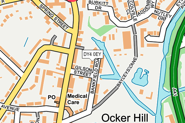 DY4 0EY map - OS OpenMap – Local (Ordnance Survey)