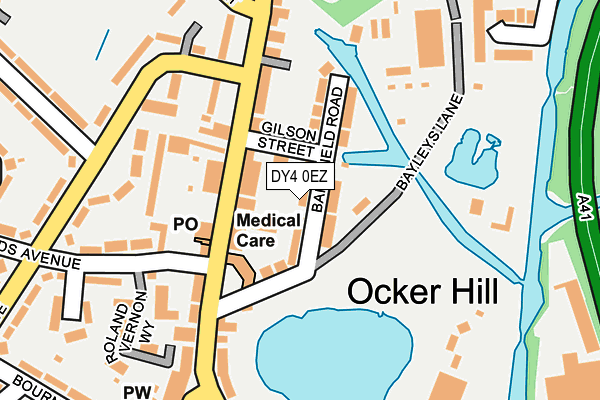 DY4 0EZ map - OS OpenMap – Local (Ordnance Survey)
