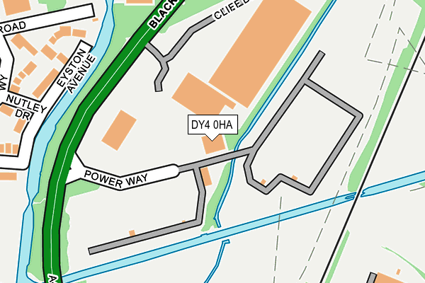 DY4 0HA map - OS OpenMap – Local (Ordnance Survey)