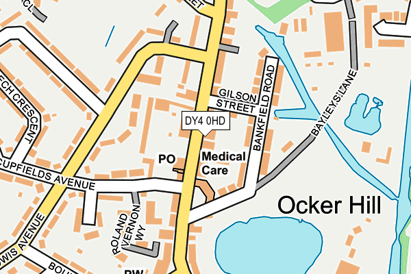 DY4 0HD map - OS OpenMap – Local (Ordnance Survey)
