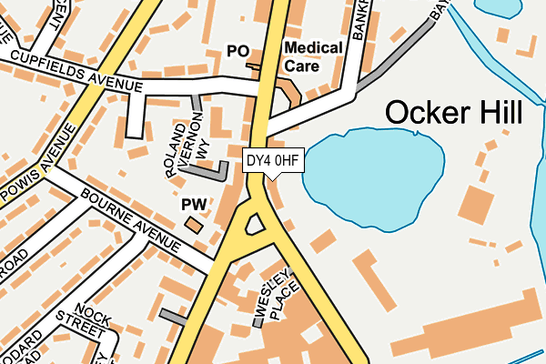 DY4 0HF map - OS OpenMap – Local (Ordnance Survey)