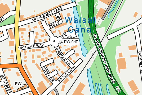 DY4 0HT map - OS OpenMap – Local (Ordnance Survey)