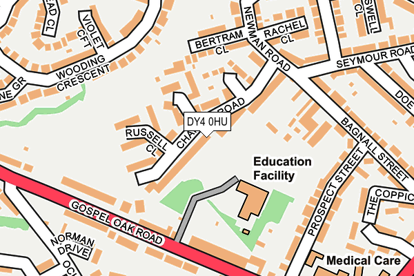 DY4 0HU map - OS OpenMap – Local (Ordnance Survey)