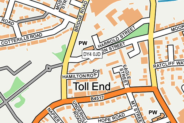 DY4 0JD map - OS OpenMap – Local (Ordnance Survey)