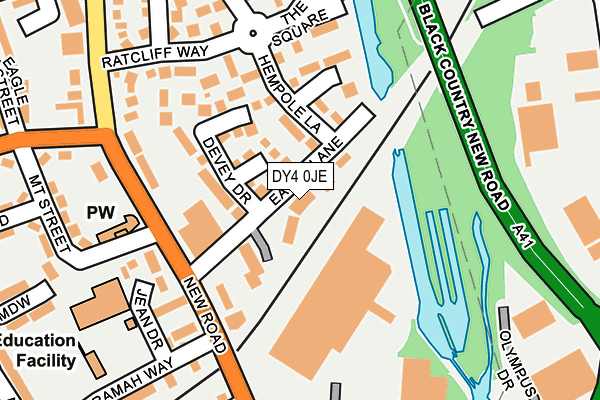 DY4 0JE map - OS OpenMap – Local (Ordnance Survey)