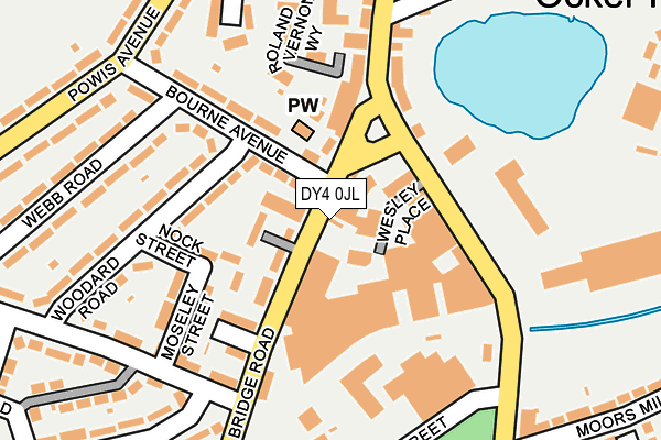DY4 0JL map - OS OpenMap – Local (Ordnance Survey)