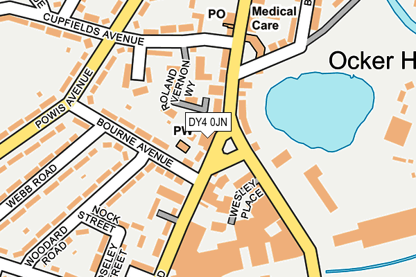 DY4 0JN map - OS OpenMap – Local (Ordnance Survey)