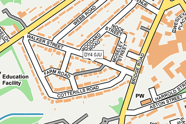 DY4 0JU map - OS OpenMap – Local (Ordnance Survey)