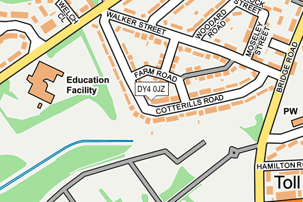 DY4 0JZ map - OS OpenMap – Local (Ordnance Survey)