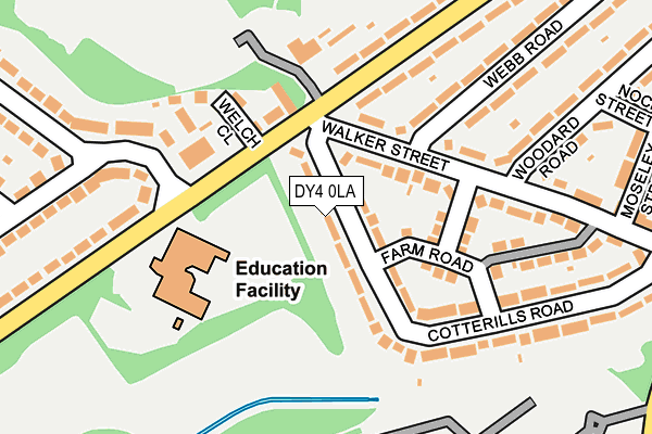 DY4 0LA map - OS OpenMap – Local (Ordnance Survey)