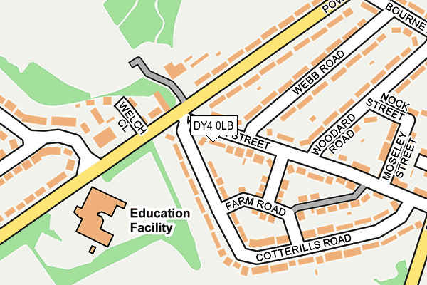 DY4 0LB map - OS OpenMap – Local (Ordnance Survey)