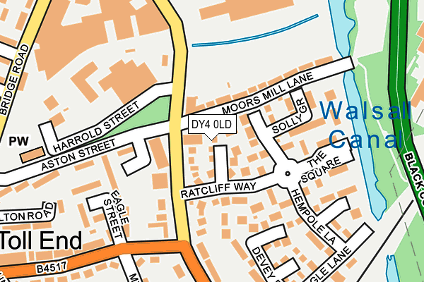 DY4 0LD map - OS OpenMap – Local (Ordnance Survey)
